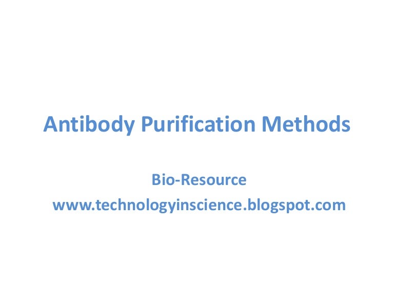 Antibody Purification Methods