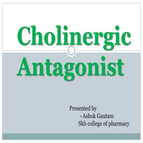 Anticholinergic agent