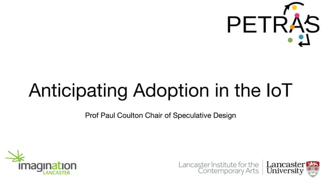 Anticipating adoption in Healthcare...