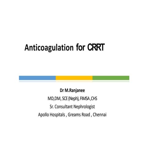 anticoagulation CRRT .pptx