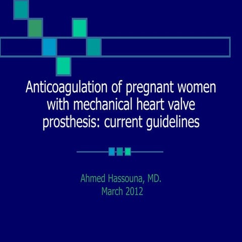 Anticoagulation of pregnant women with mechanical heart valve prosthesis. a systematic review (fi
