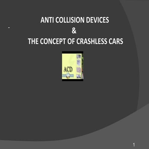 Anti collision technology of crashless cars