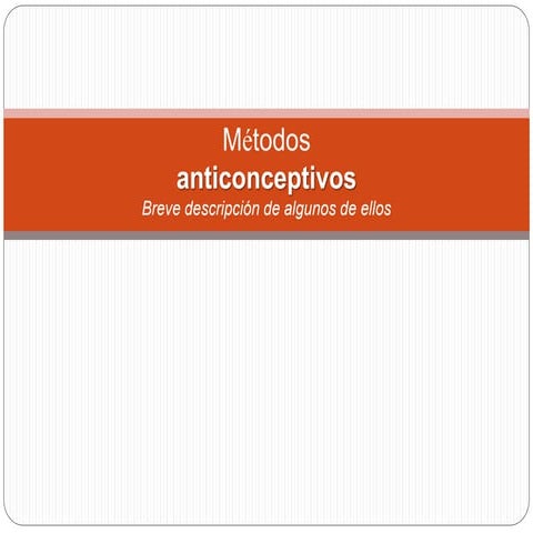 Anticonceptivos