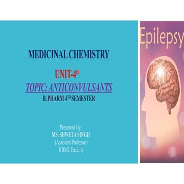 Anticonvulsant agents Medicinal chemistry