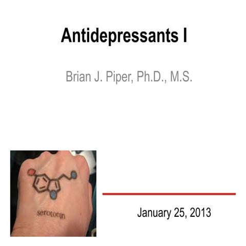 Antidepressants Part I