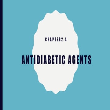 Antidiabetic agents