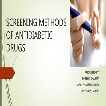 Antidiabetic screening