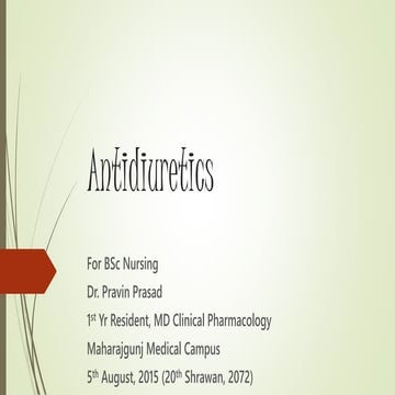 Antidiuretics