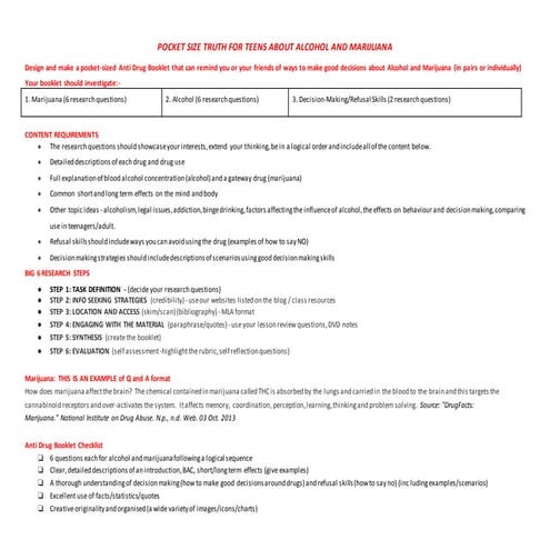 Anti Drug Booklet 201415