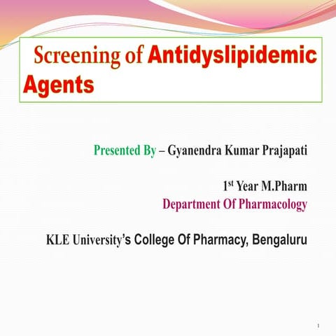 Anti dyslipidemic agents