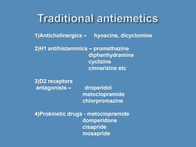 Emetics and antiemetics | PPTX
