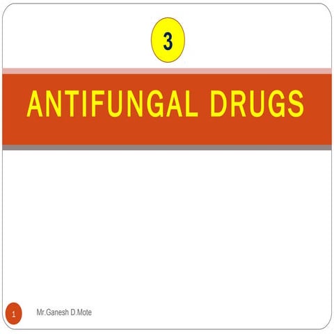 Medicinal chemistry of Antifungal agents