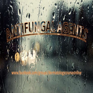Antifungal agents