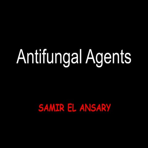Anti fungal agents