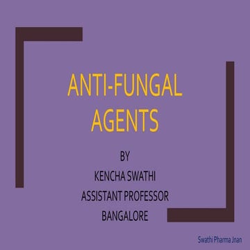 Anti fungal agents