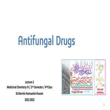 Antifungal agents-Medicinal Chemistry 