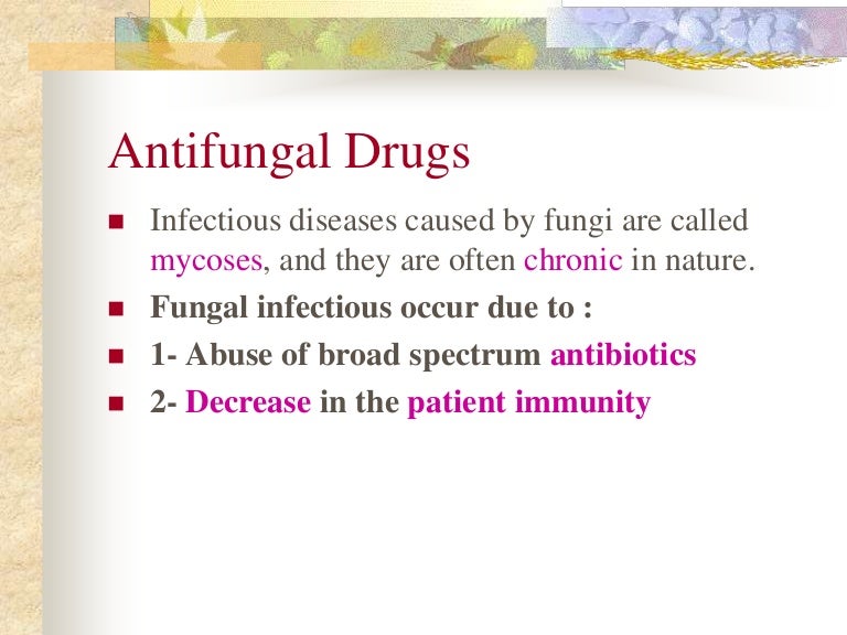 Antifungal drugs