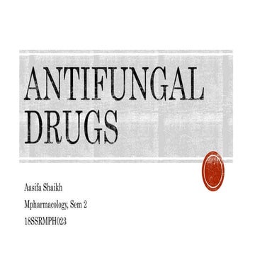 Antifungal drugs