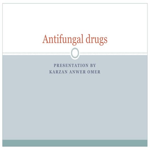 Antifungal drugs that is used in oral medicine | PPTX