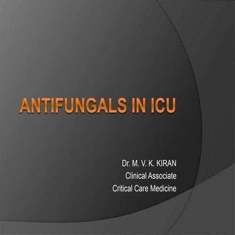 Antifungals in icu