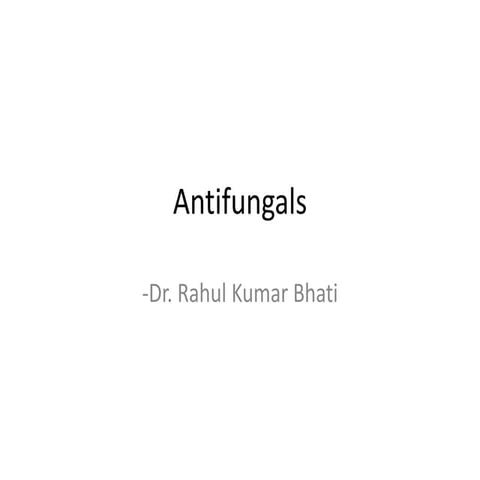 Antifungal drugs