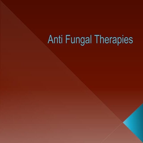 Anti fungal therapies