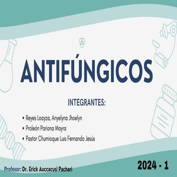 Farmacología de los agentes antifungicos