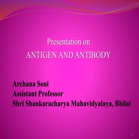 Antigen & antibody