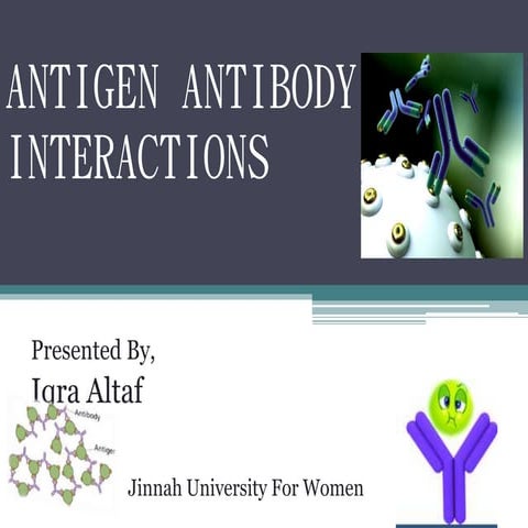 antigen antibody interaction | PPTX