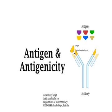 Antigen & antigenicity