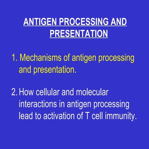 Antigen processing  lecture-nkn
