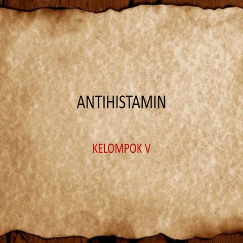 Antihistamin
