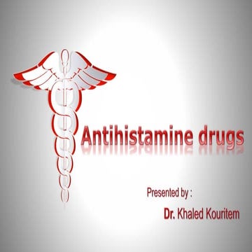 Antihistamine drugs (Diphenhydramine)
