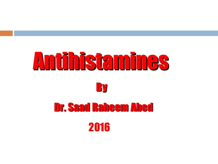 Antihistamine Presentation