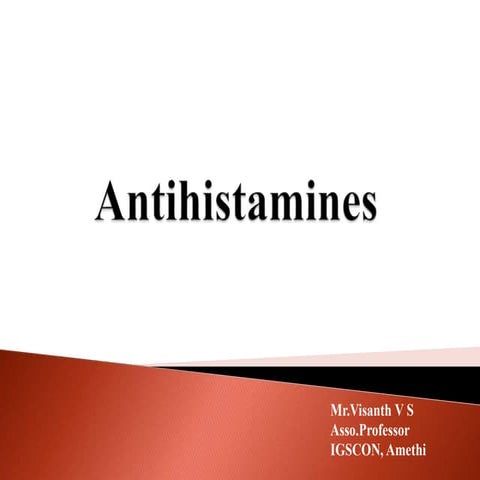 Antihistamines