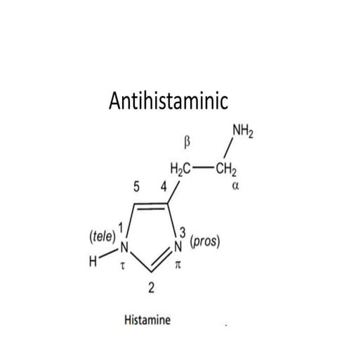 Med chem lecture on Antihistaminicdrugs