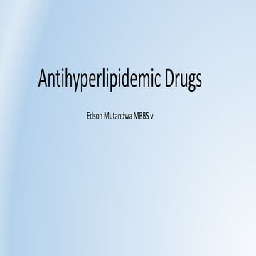 Antihyperlipidemia