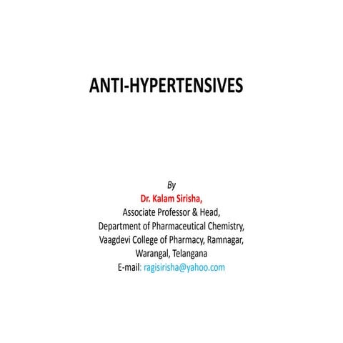 Antihypertensives