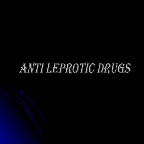 Anti leprotic drugs