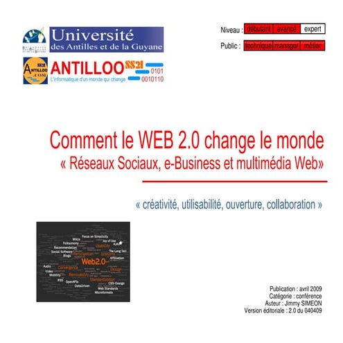 Réseaux Sociaux et le WEB 2.0