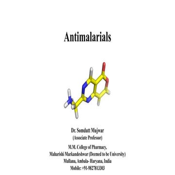 Antimalarial Drugs