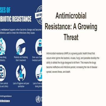 antimicrobial resistance a silent pandemic | PPTX