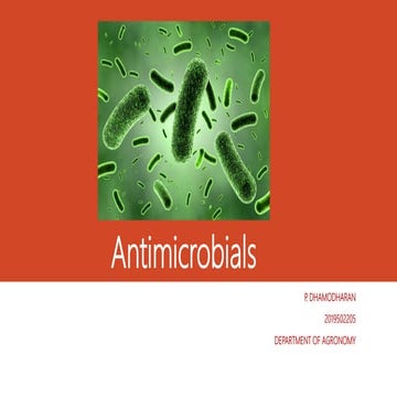 Antimicrobials