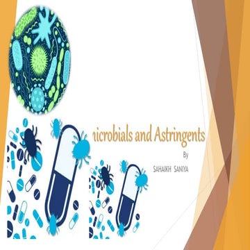 Antimicrobials and astringents