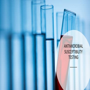 Antimicrobial susceptibility testing- Microbiology