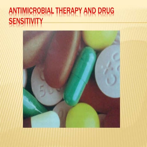 Antimicrobial therapy and drug sensitivity testing