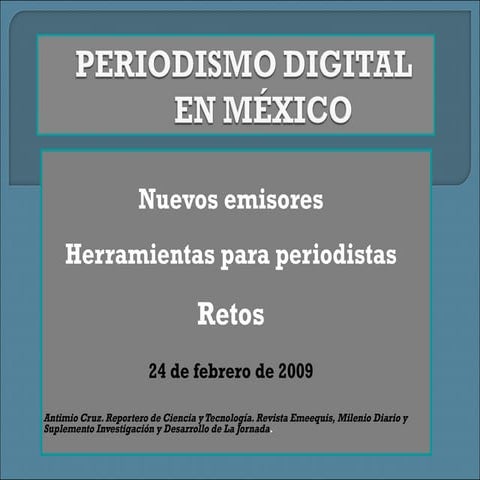 Periodismo Digital en México