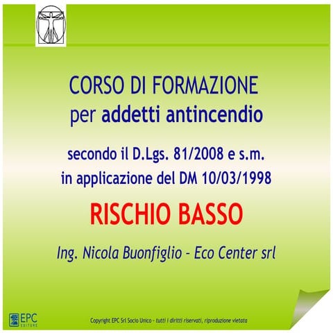 Antincendio rischio basso 4 ore