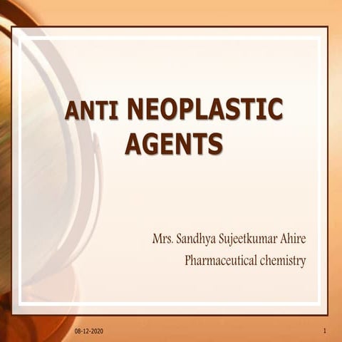 Anti neoplastic agents