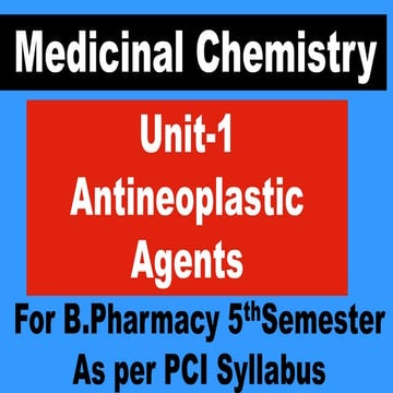 Antineoplastic agents/Anticancer Drugs